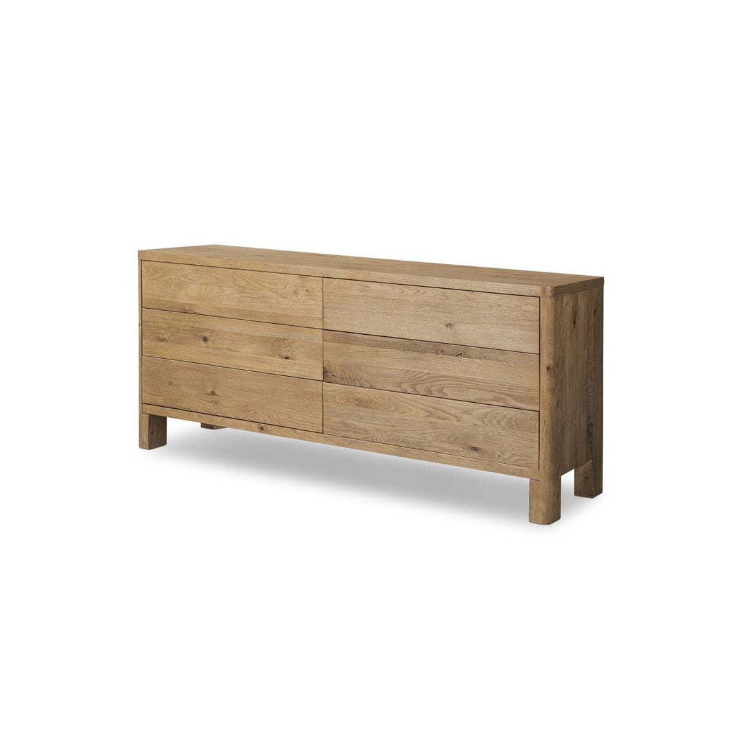 Evelyn 6-Drawer Dresser - Worn Oak