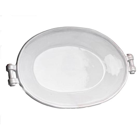 Casa Bianca Platter, Oval Shape, Large-ABIGAILS-ABIGAILS-240600-Trays-1-France and Son