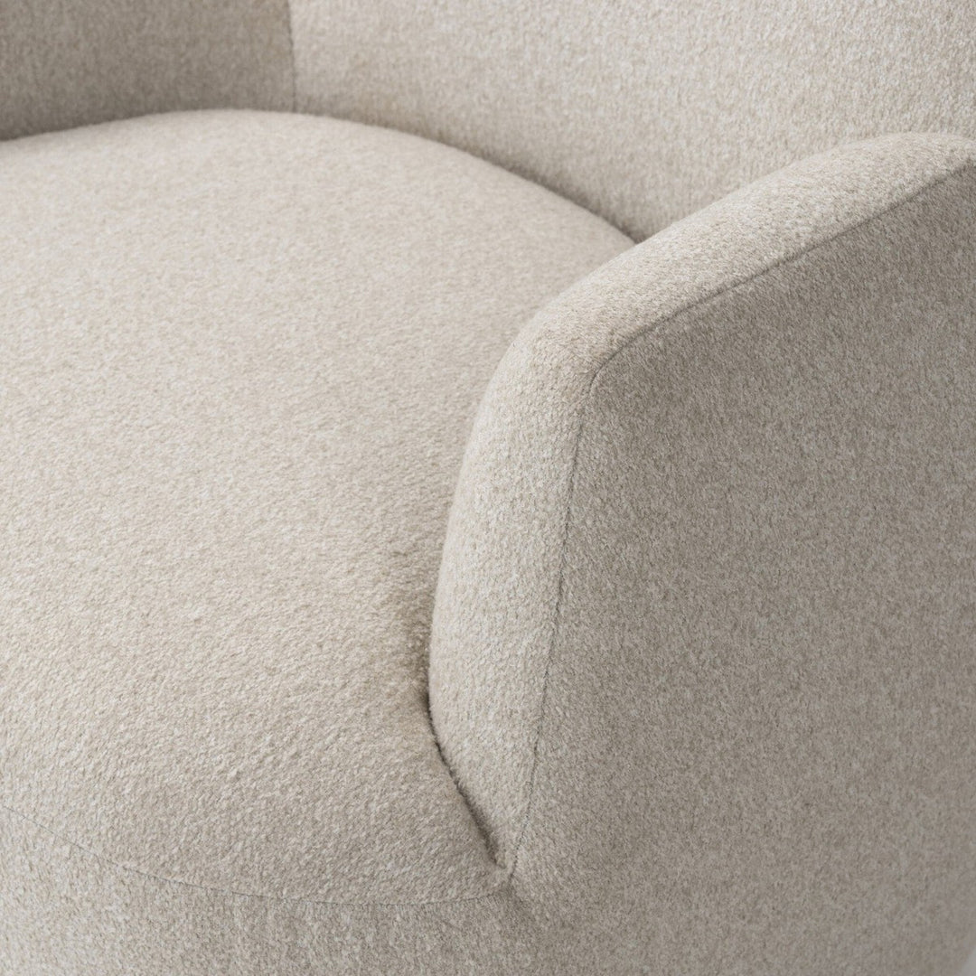 Nolan Swivel Chair - Crete Pebble