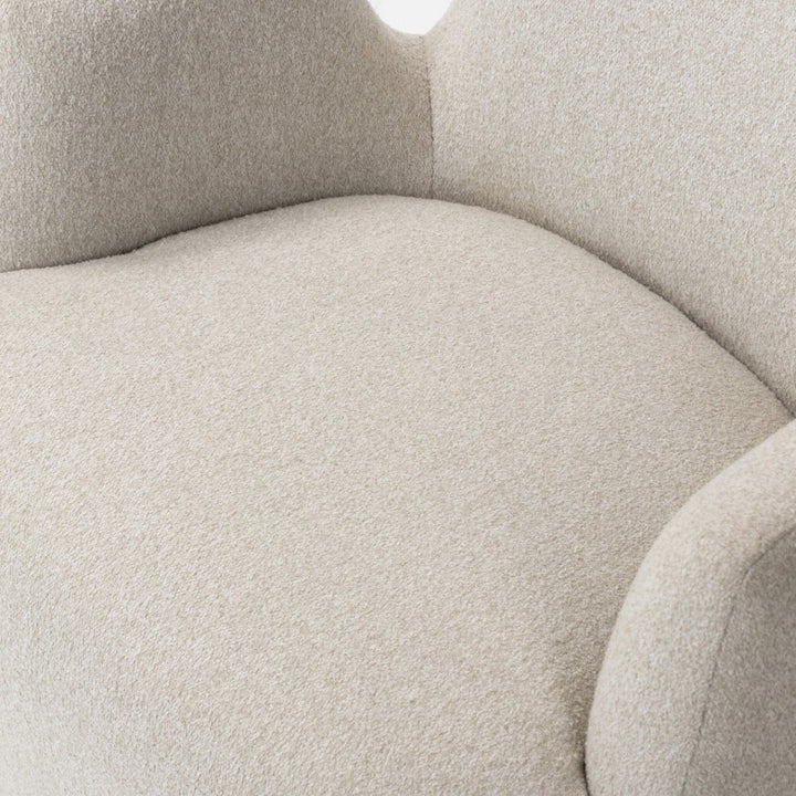 Nolan Swivel Chair - Crete Pebble