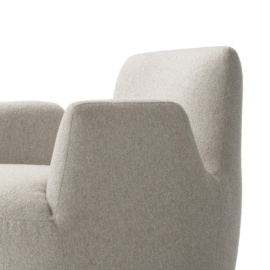 Nolan Swivel Chair - Crete Pebble