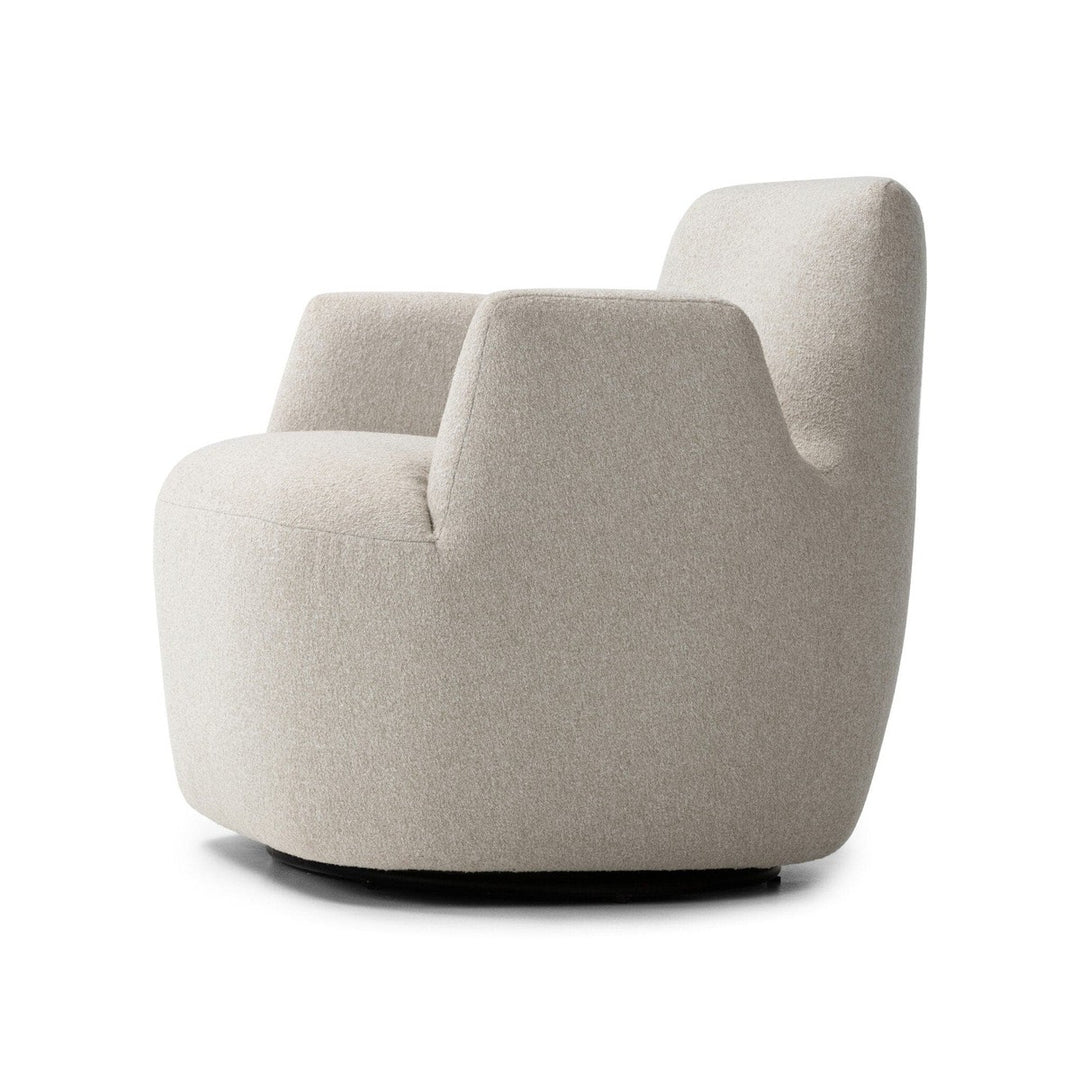 Nolan Swivel Chair - Crete Pebble