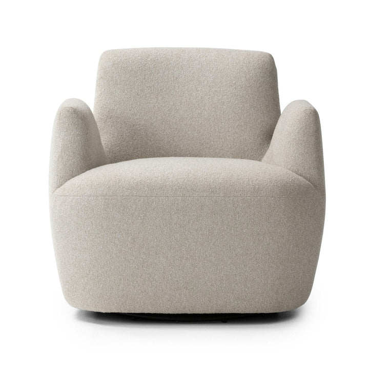 Nolan Swivel Chair - Crete Pebble