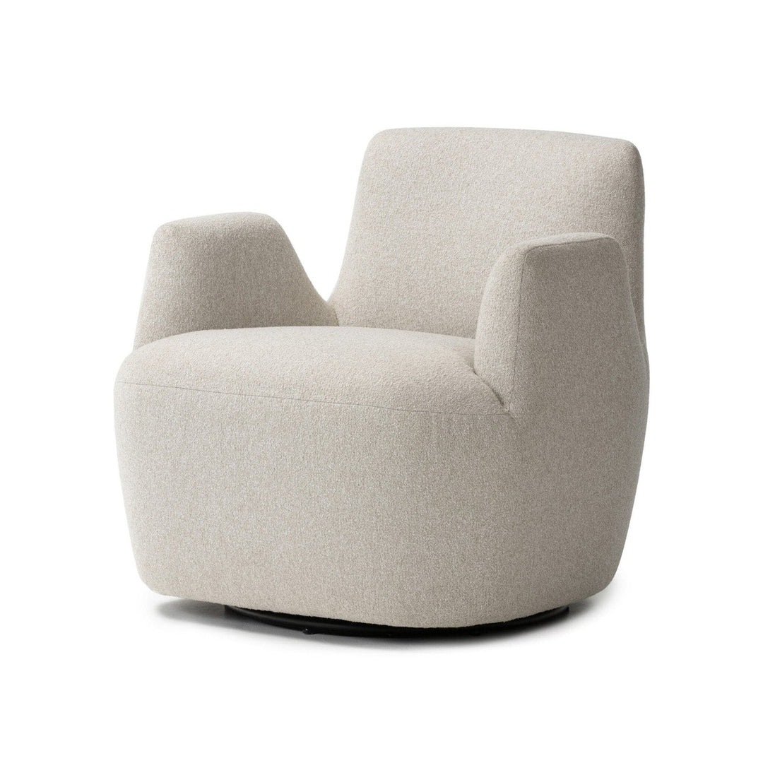 Nolan Swivel Chair - Crete Pebble