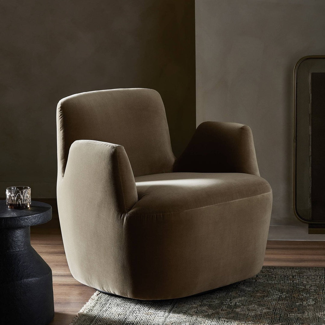 Nolan Swivel Chair - Sapphire Khaki