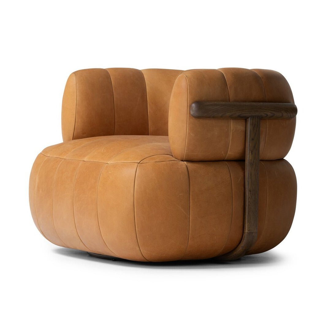 Knox Swivel Chair - Palermo Cognac