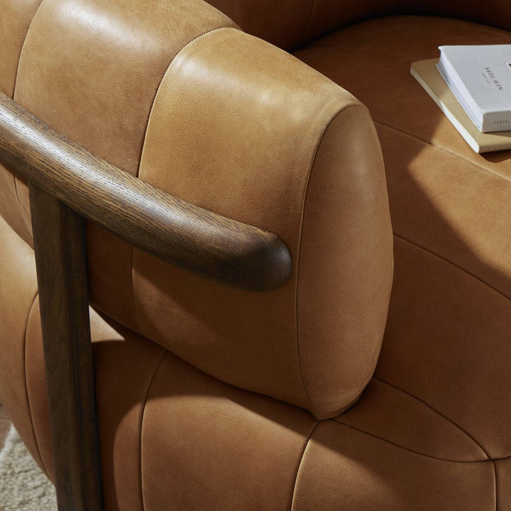 Knox Swivel Chair - Palermo Cognac