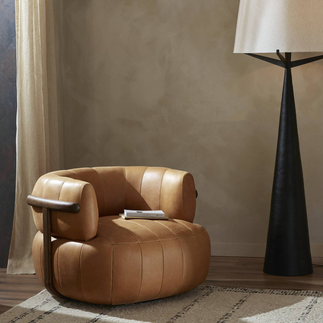 Knox Swivel Chair - Palermo Cognac