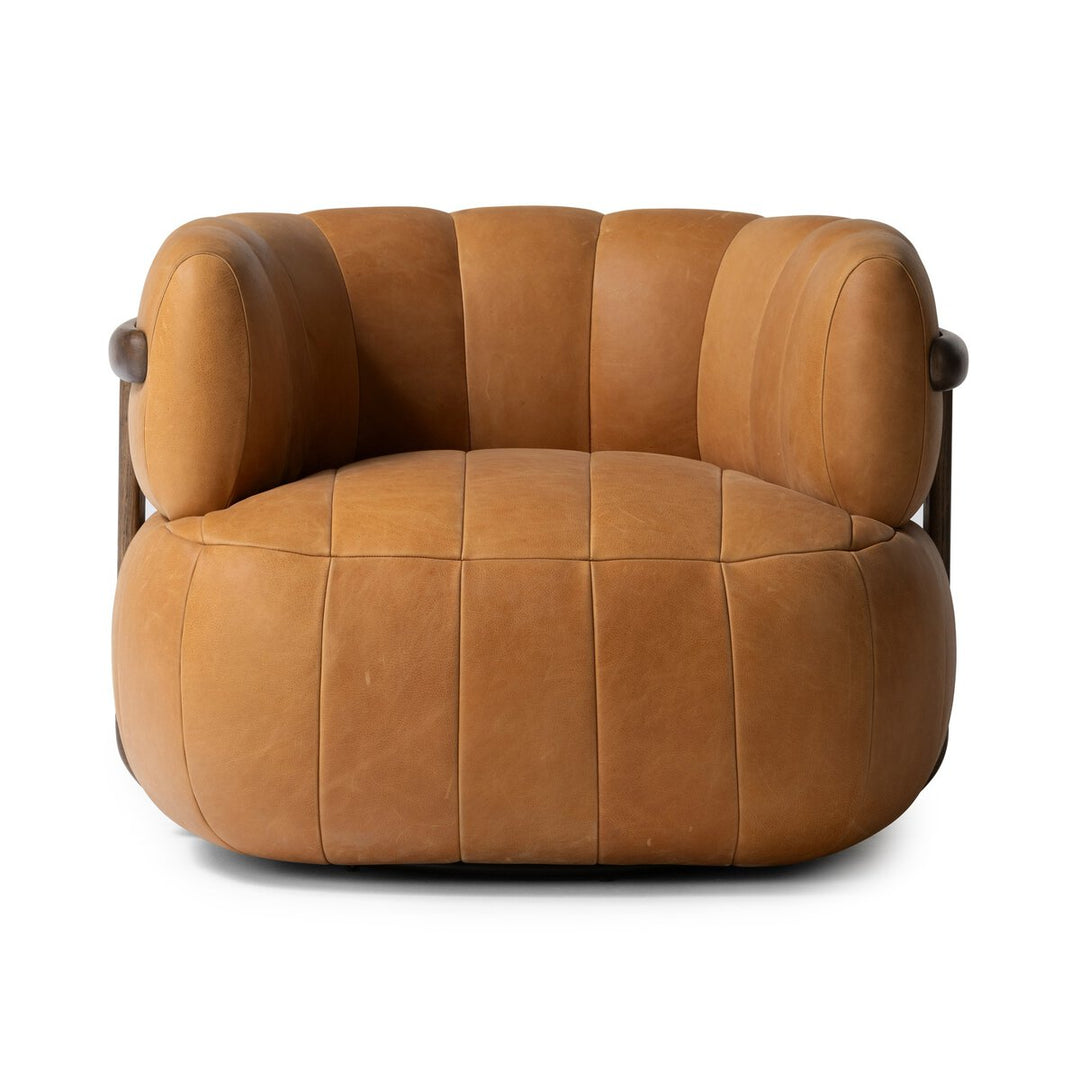 Knox Swivel Chair - Palermo Cognac