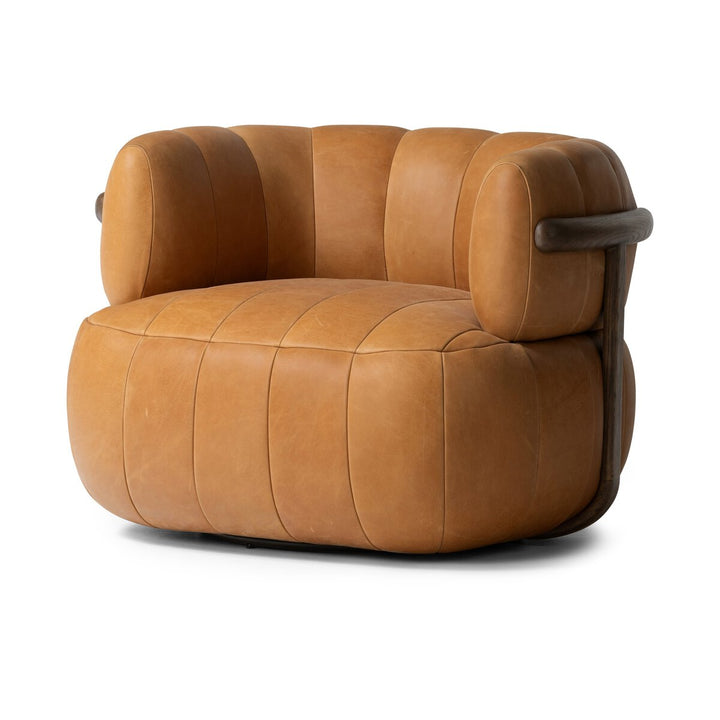 Knox Swivel Chair - Palermo Cognac