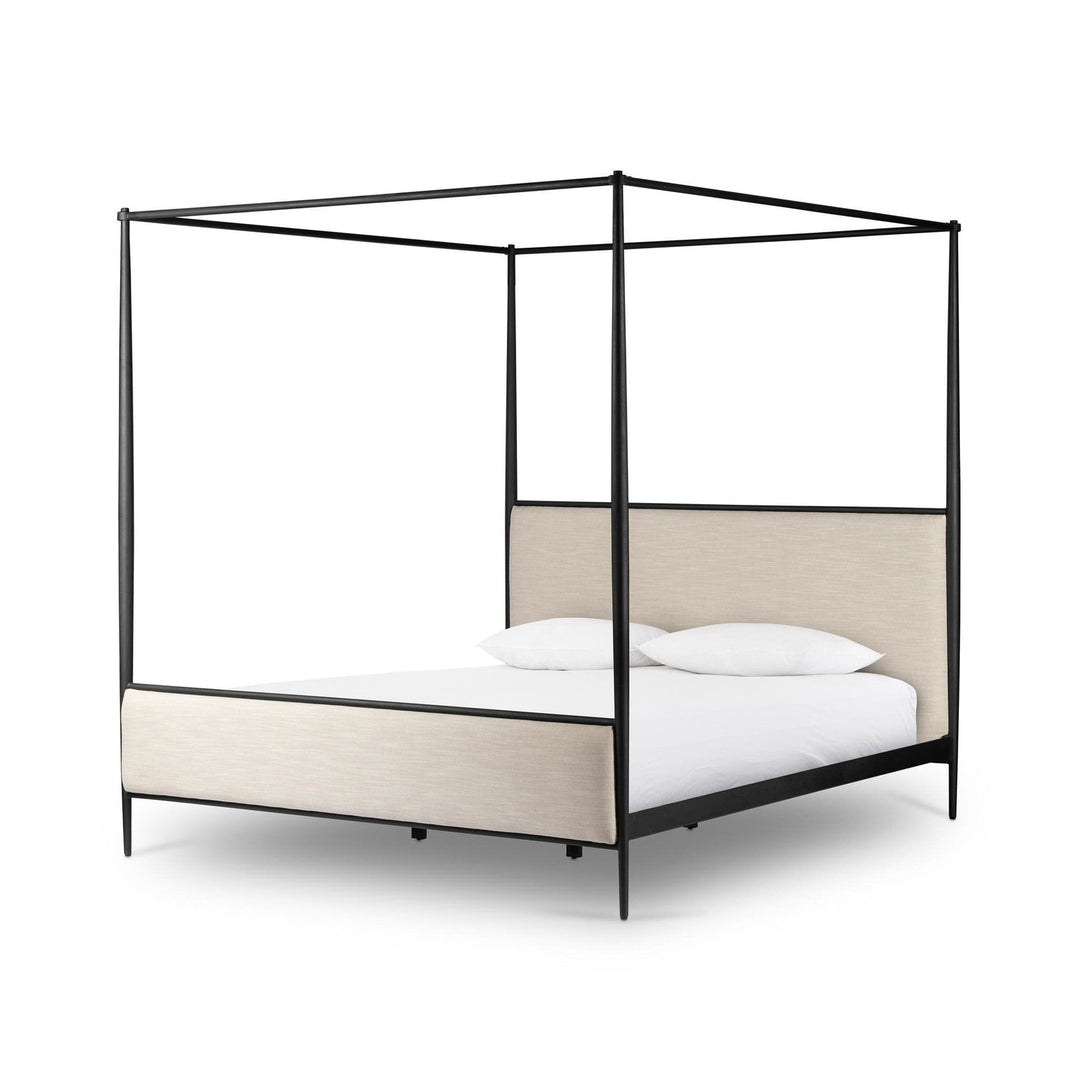 Everett Canopy Bed - Savoy Parchment - Queen