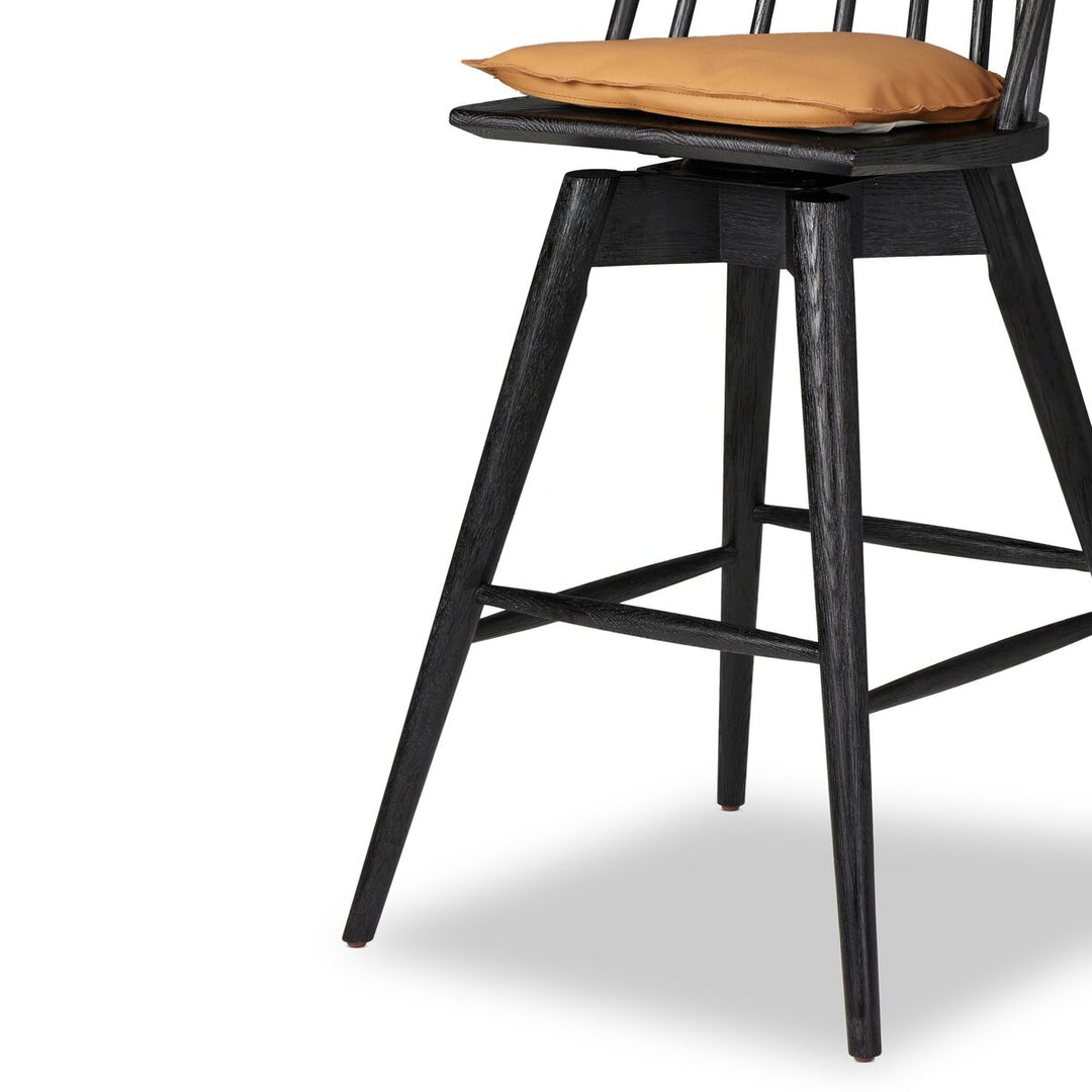 Clark Swivel Bar + Counter Stool - Whiskey Saddle - Bar