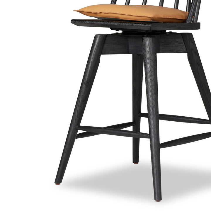 Clark Swivel Bar + Counter Stool - Whiskey Saddle - Counter