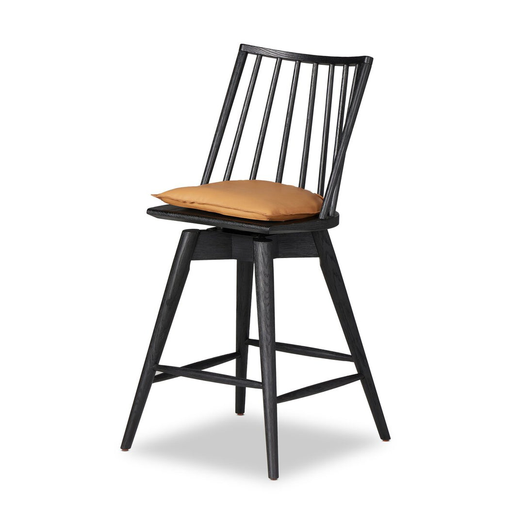 Clark Swivel Bar + Counter Stool - Whiskey Saddle - Counter