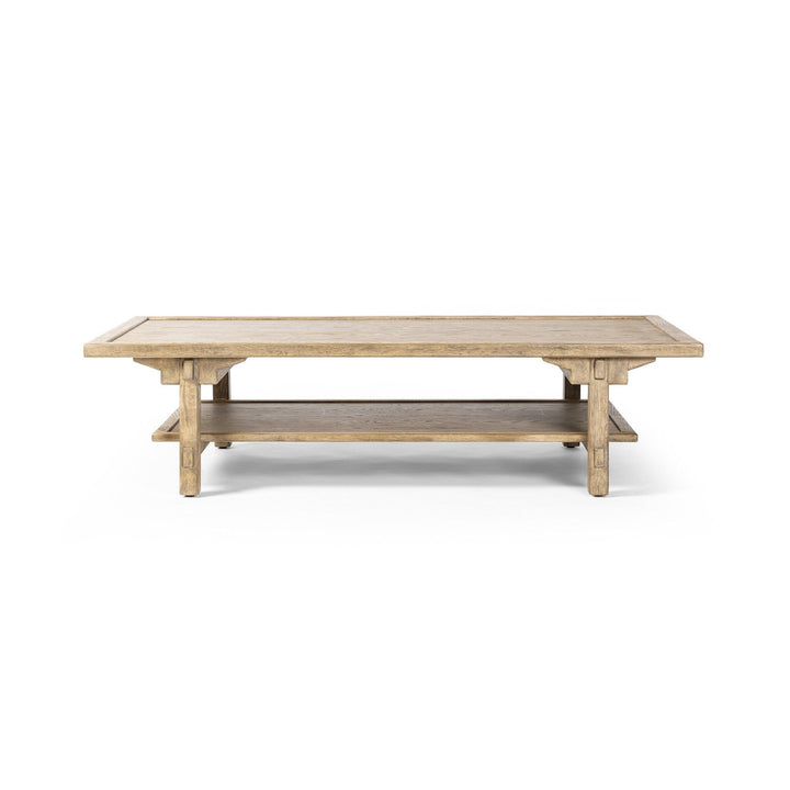 Tanner Coffee Table - Distressed Light Oak - Light Brown