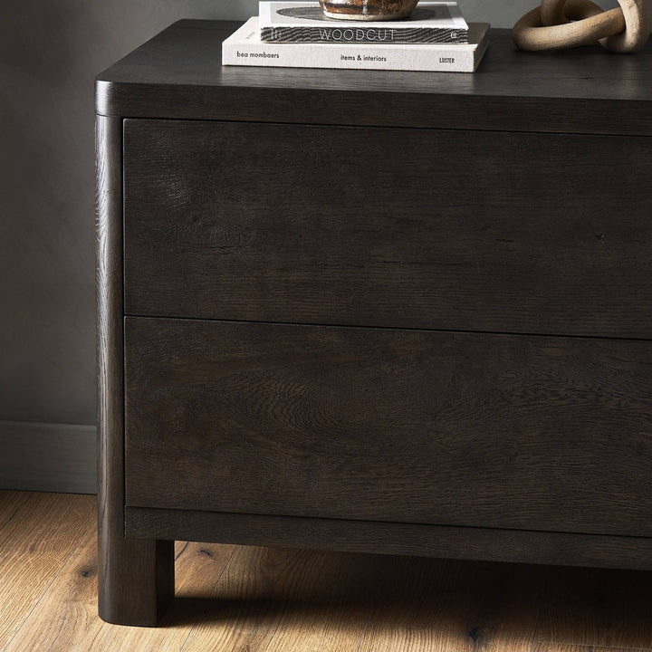 Evelyn Nightstand - Smoked Black Oak