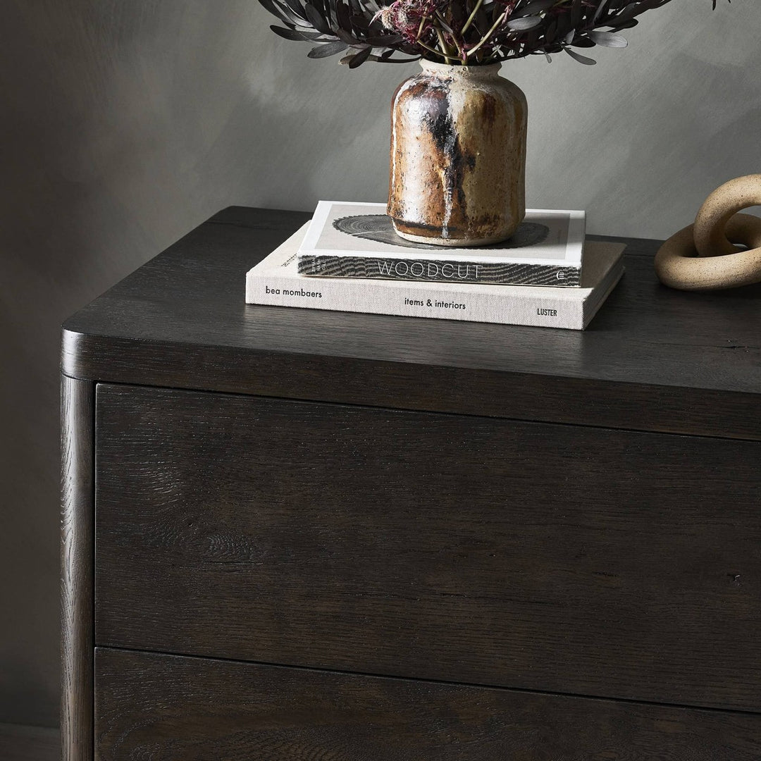 Evelyn Nightstand - Smoked Black Oak