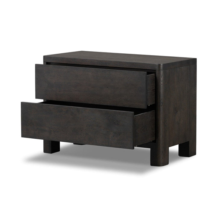 Evelyn Nightstand - Smoked Black Oak