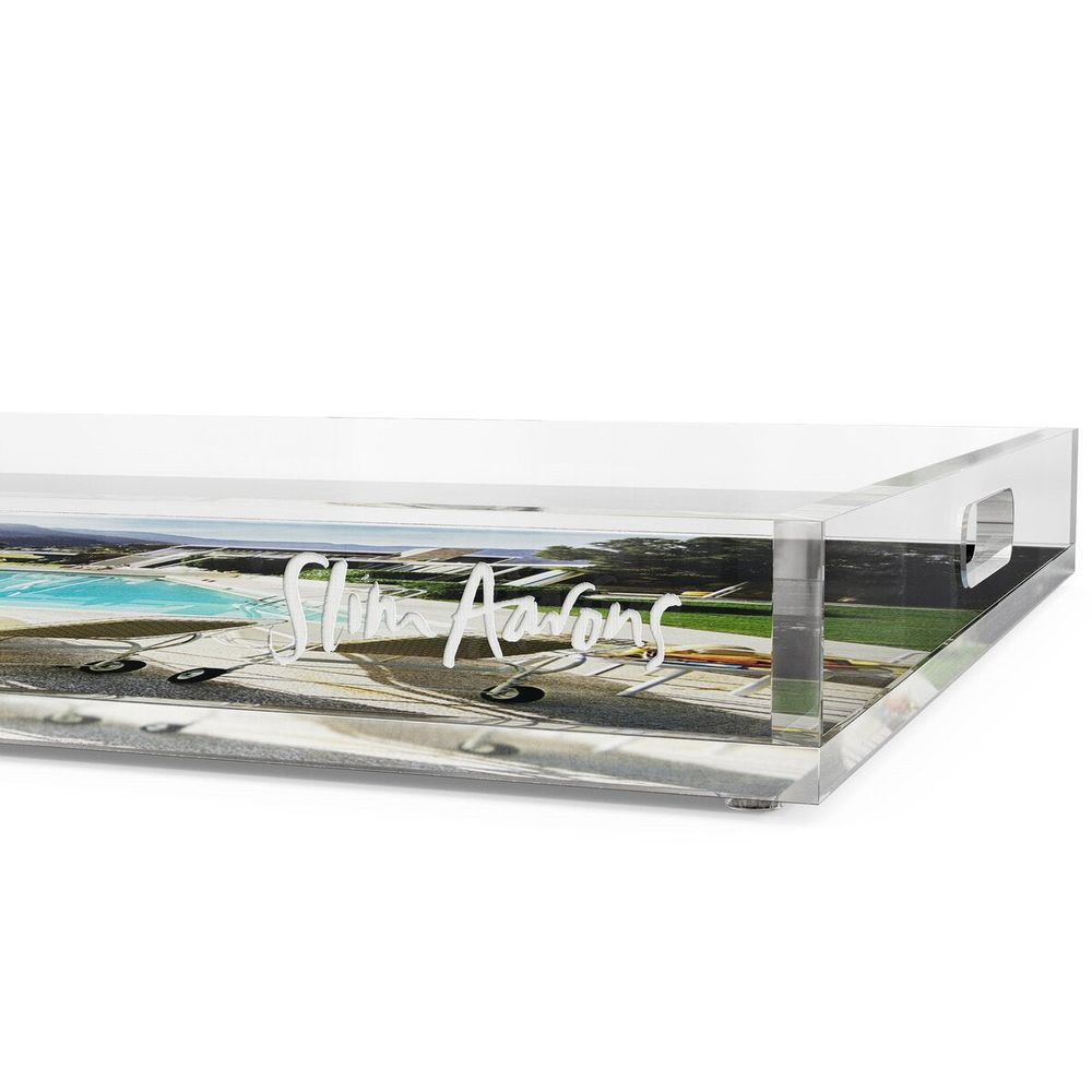 Serveware: Trays Desert Springs Pool Tray By Slim Aarons