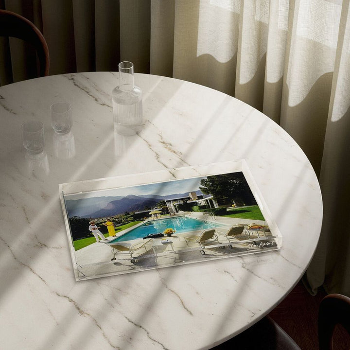 Serveware: Trays Desert Springs Pool Tray By Slim Aarons