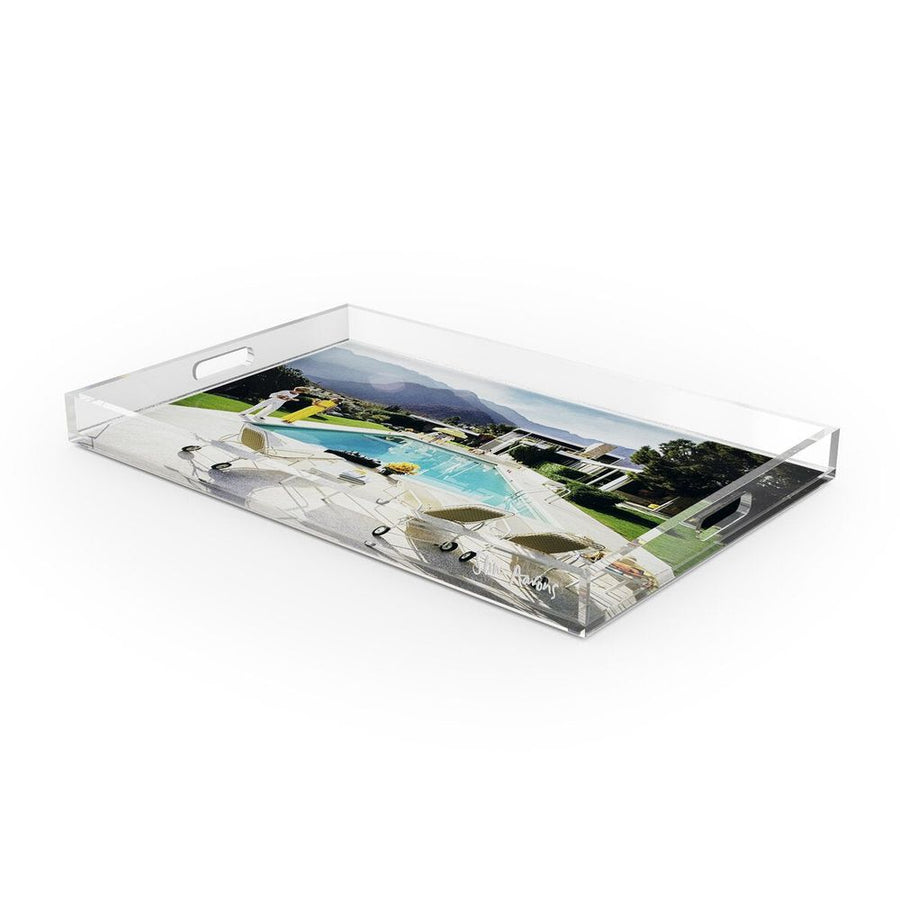 Serveware: Trays Desert Springs Pool Tray By Slim Aarons