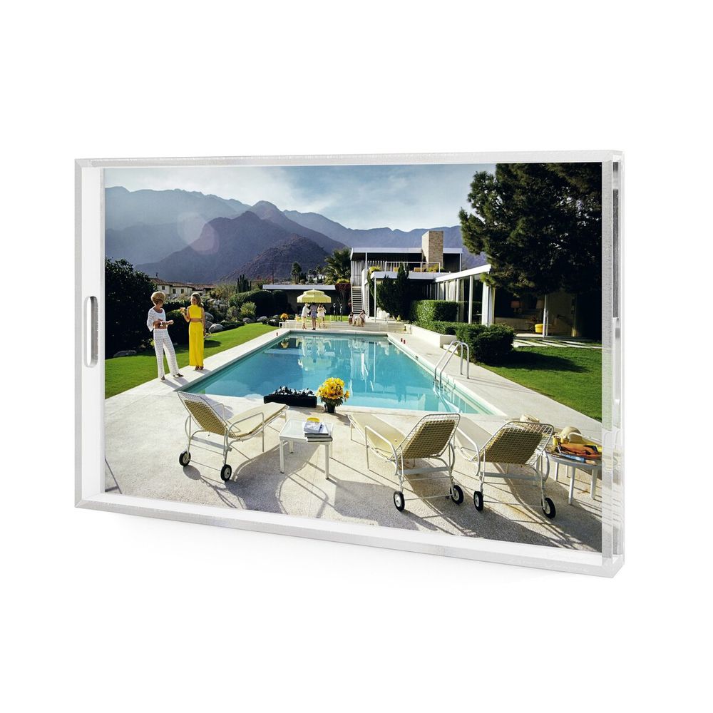 Serveware: Trays Desert Springs Pool Tray By Slim Aarons