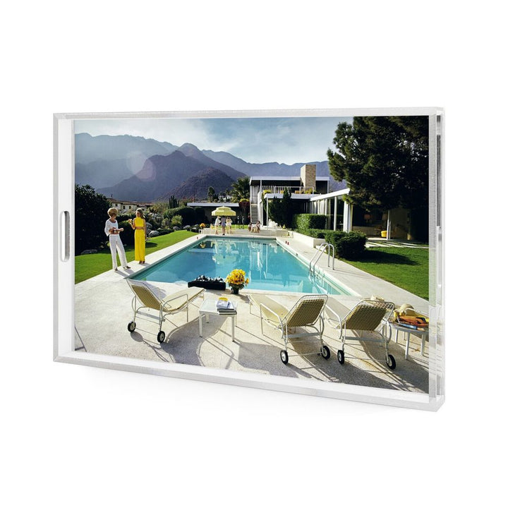 Serveware: Trays Desert Springs Pool Tray By Slim Aarons