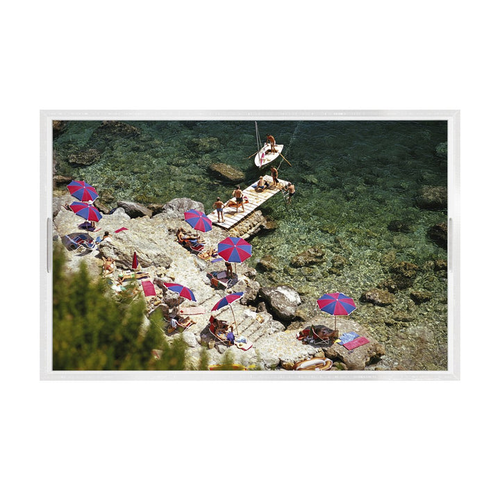 El Pelicano Beach Tray By Slim Aarons