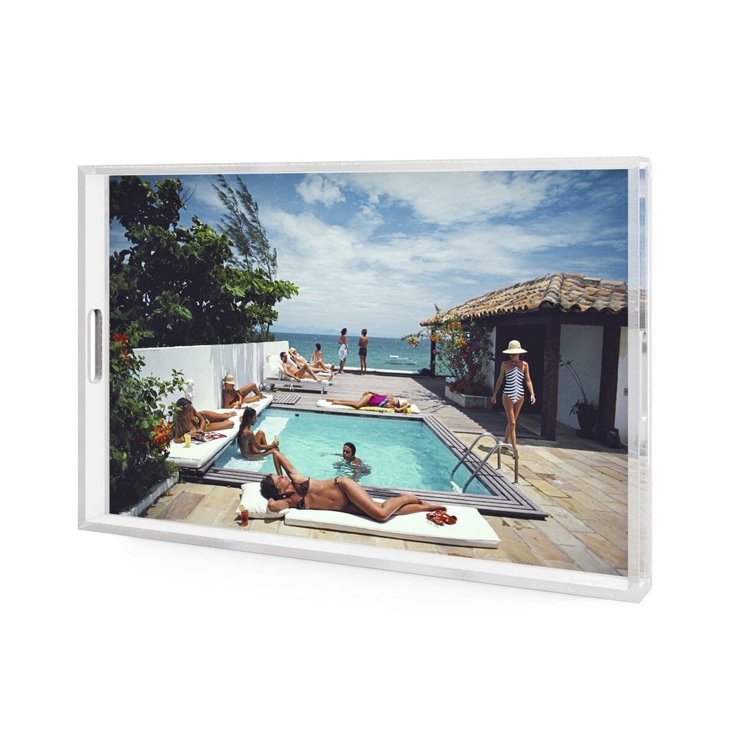 Mykonos Tray By Slim Aarons