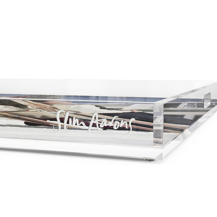 Decor New England Skiing Tray By Slim Aarons