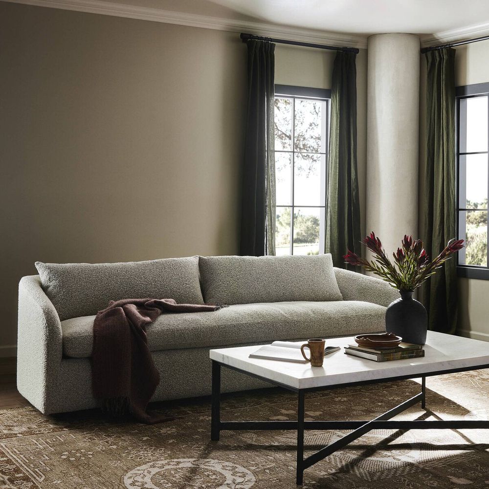 Sofas Malibu Sofa - 97" Knoll Domino