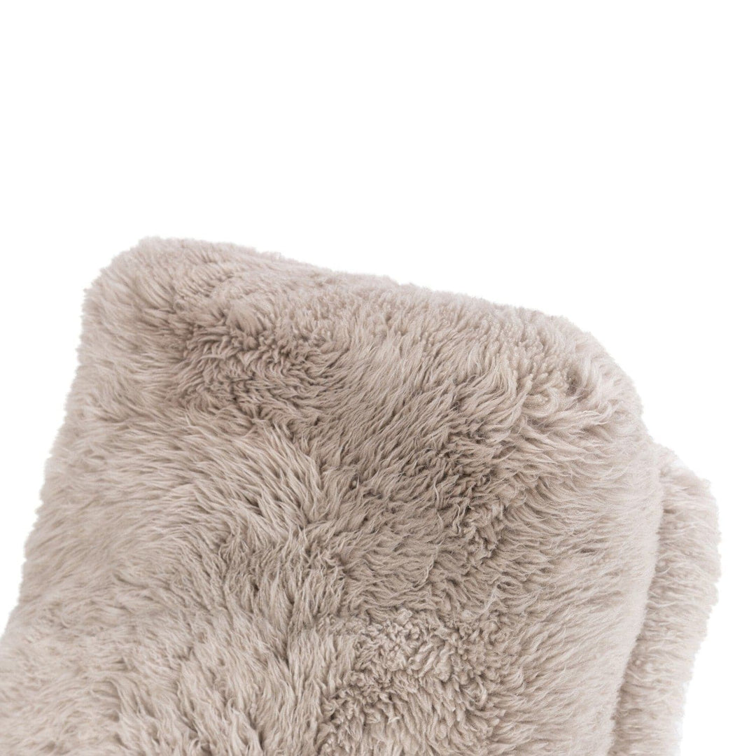 Quinn Lounge Chair - Taupe Mongolian Fur