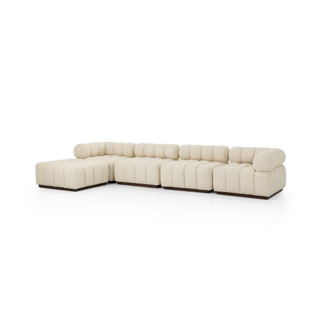 Fairbanks 4 Pc Sectional W/ Ottoman - Durham Cream