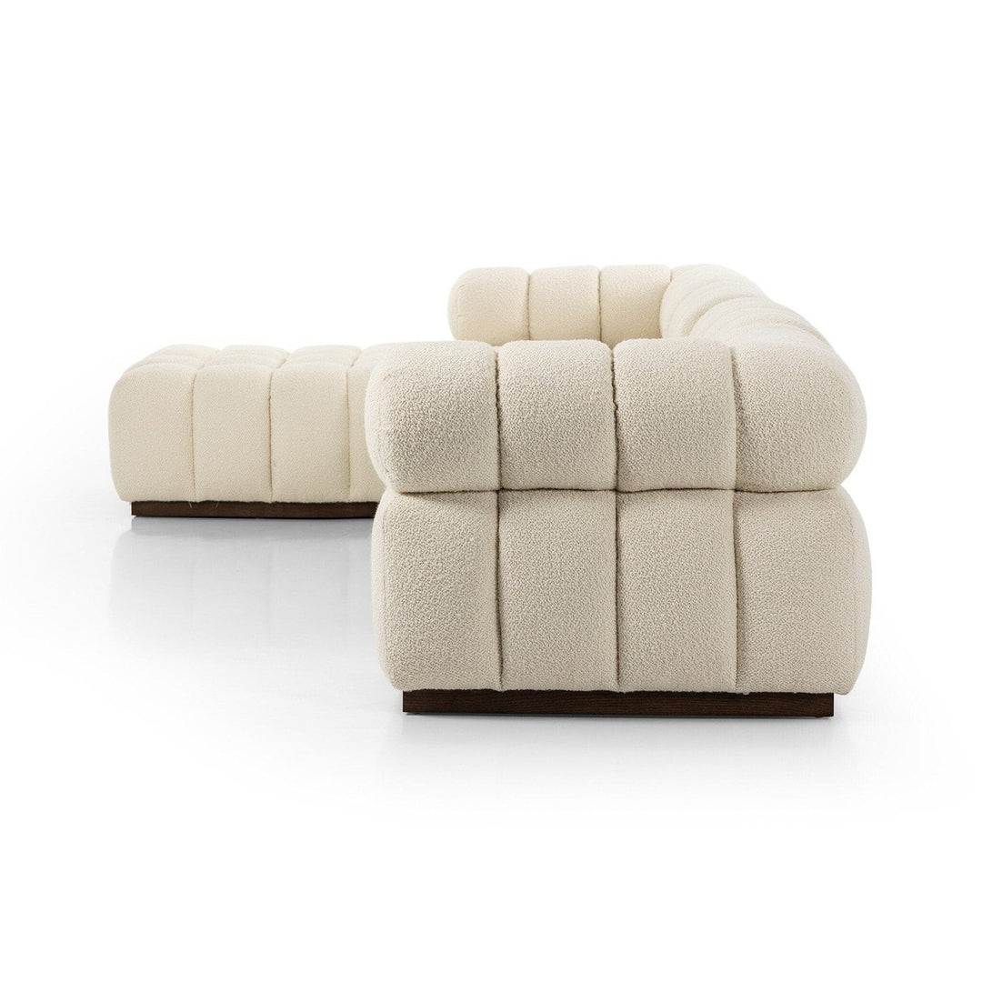 Fairbanks 4 Pc Sectional W/ Ottoman - Durham Cream