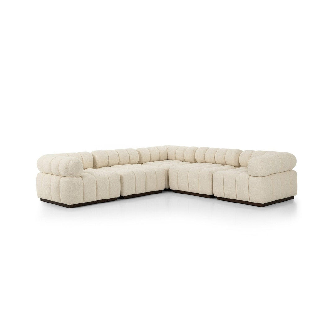 Fairbanks 5 Pc Sectional Sofa - Durham Cream