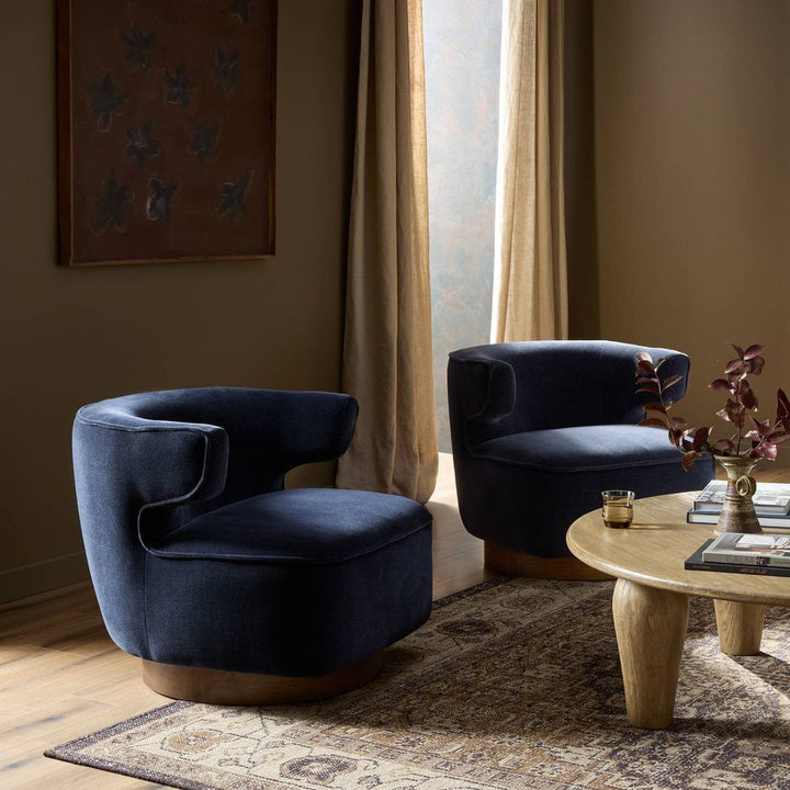 Lounge Chairs Dottie Swivel Chair - Monte Navy