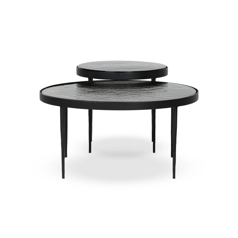 Coffee Tables Yoko Nesting Tables - Moss Cast Glass