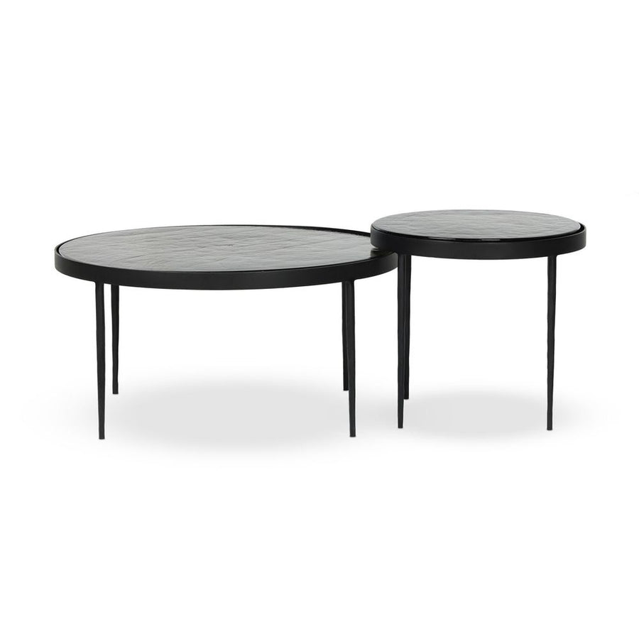 Coffee Tables Yoko Nesting Tables - Moss Cast Glass