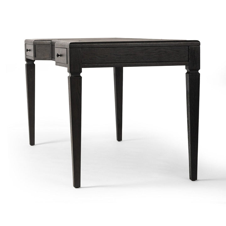 Bennett Desk - Distressed Black Oak