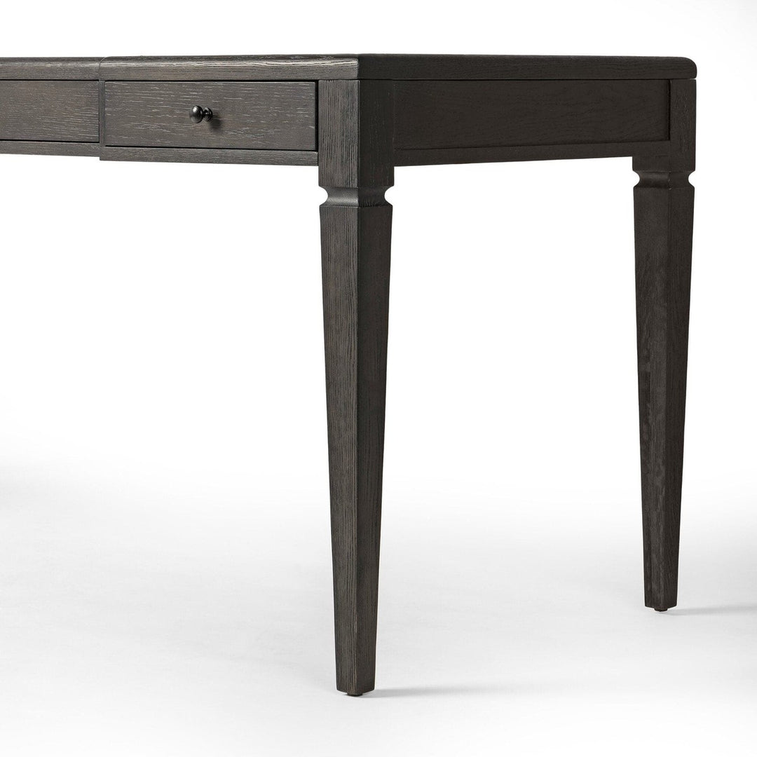 Bennett Desk - Distressed Black Oak