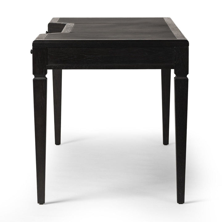 Bennett Desk - Distressed Black Oak