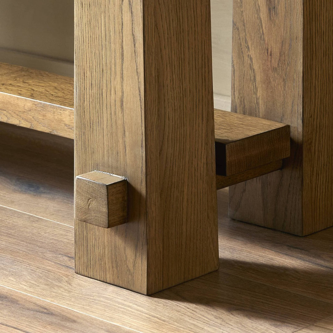 Naomi Console Table - Honey Oak