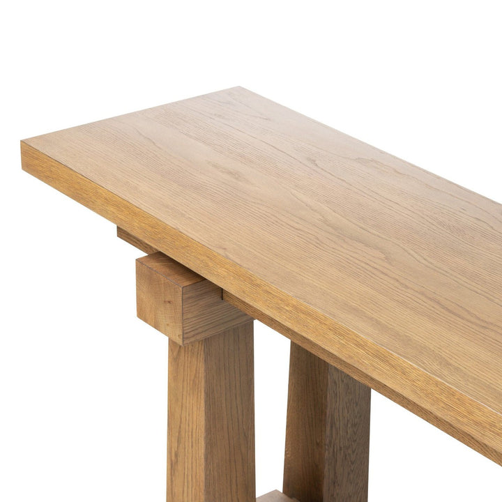 Naomi Console Table - Honey Oak