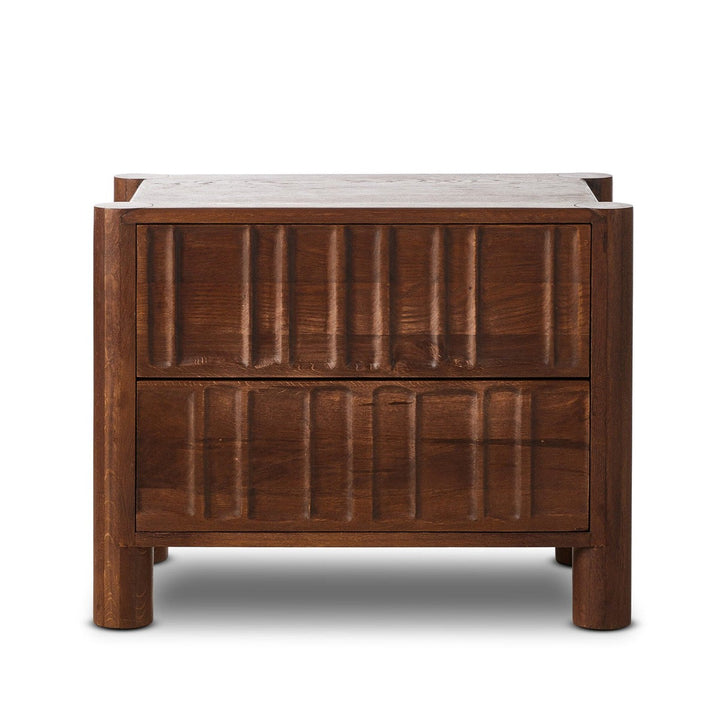 Griffin Nightstand - Cocoa Oak