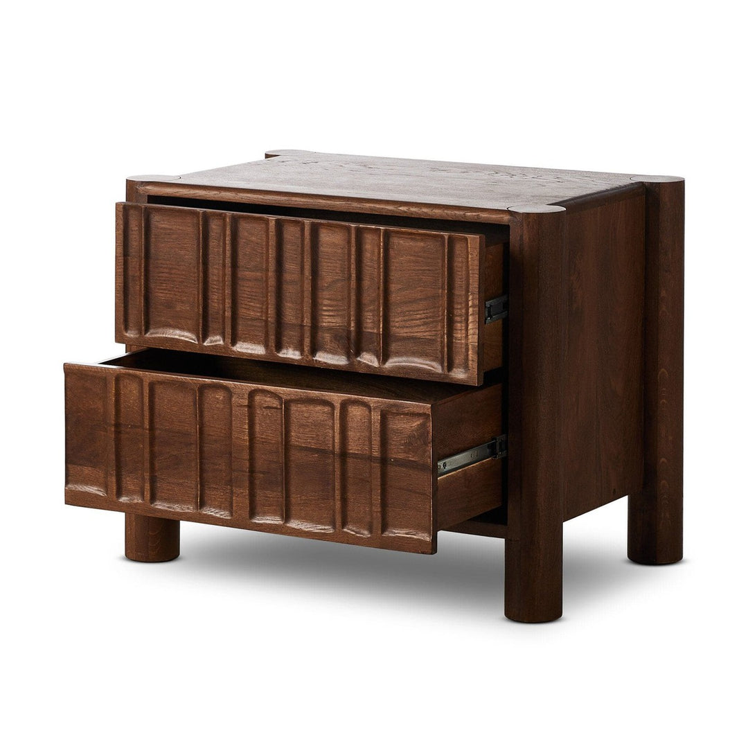 Griffin Nightstand - Cocoa Oak