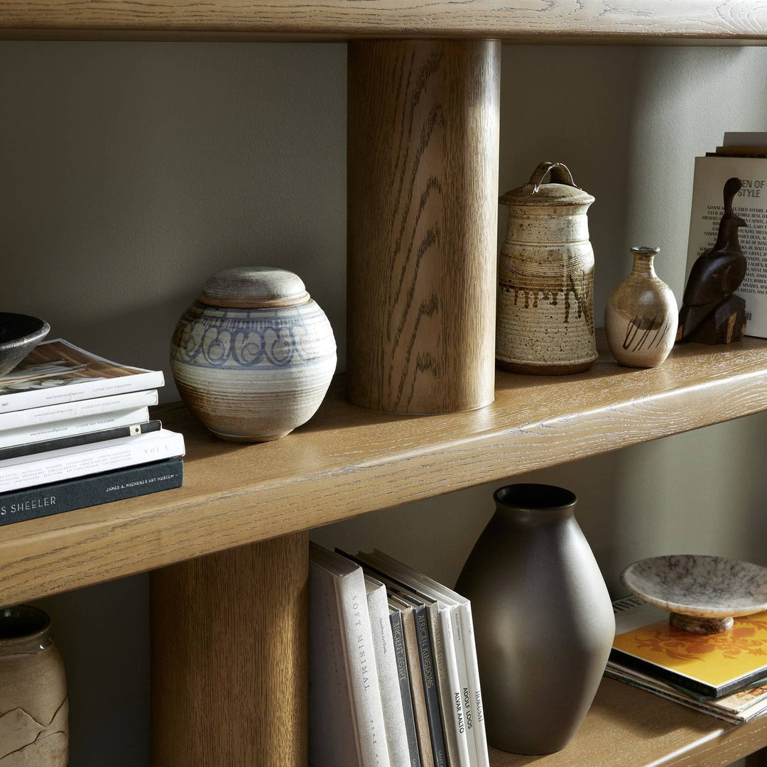 Isabella Bookcase - Smoked Oak