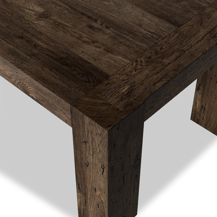 Weston Dining Table - Ebony Rustic Wormwood Oak