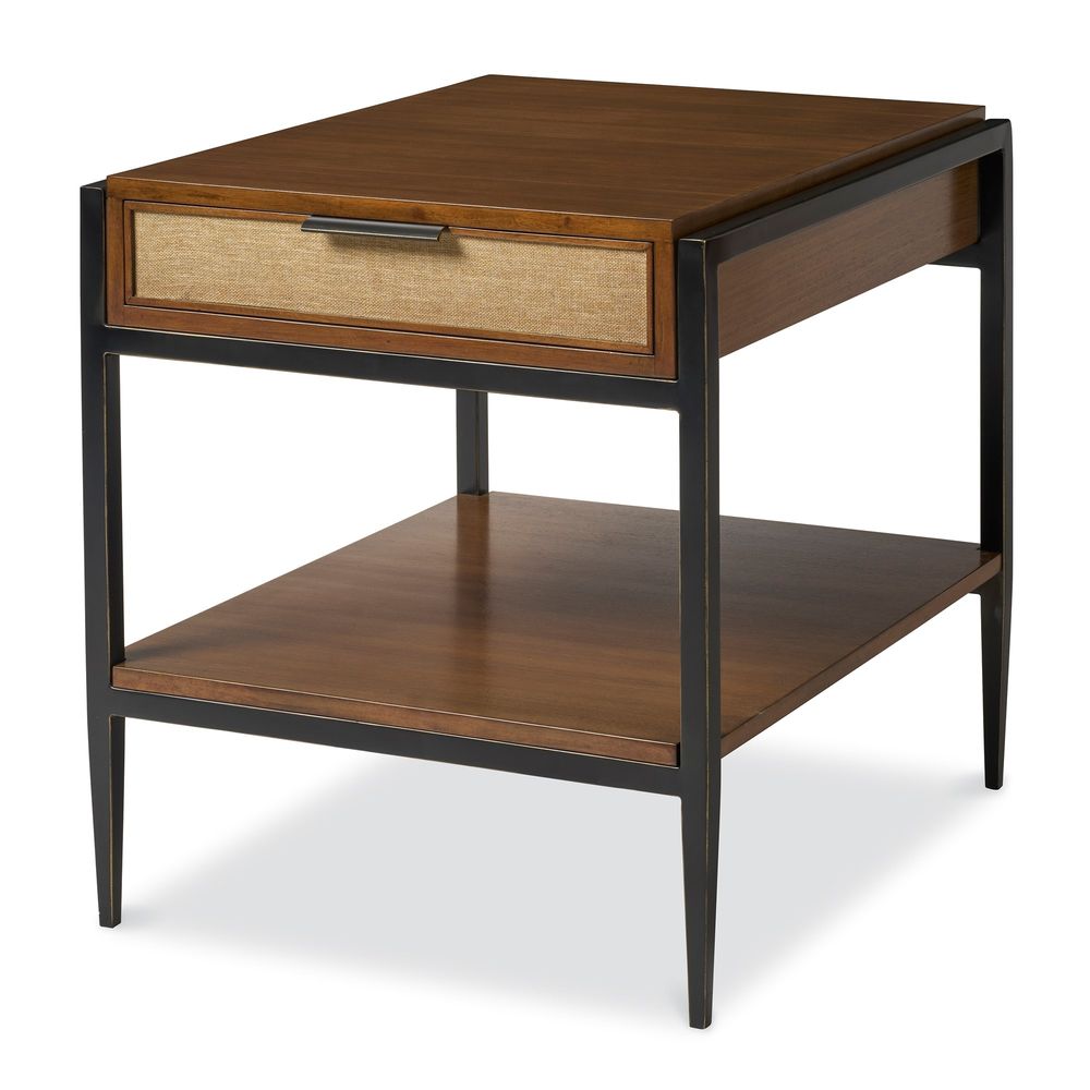 Side Tables Raffia Rectangular Side Table