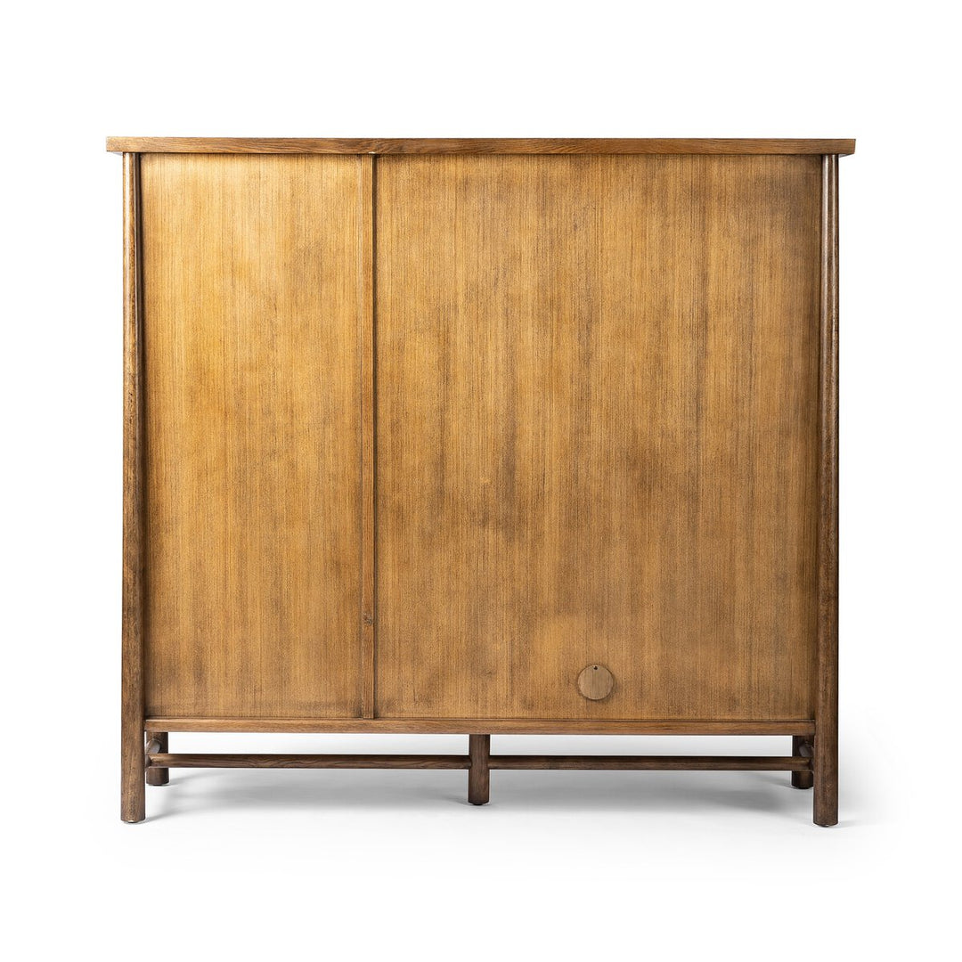 Bernard 3-Door Cabinet - Dark Toasted Oak