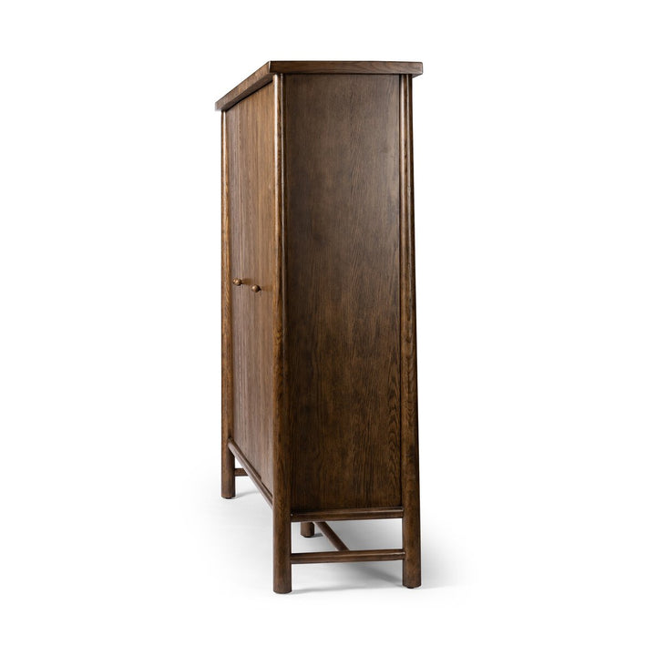 Bernard 3-Door Cabinet - Dark Toasted Oak